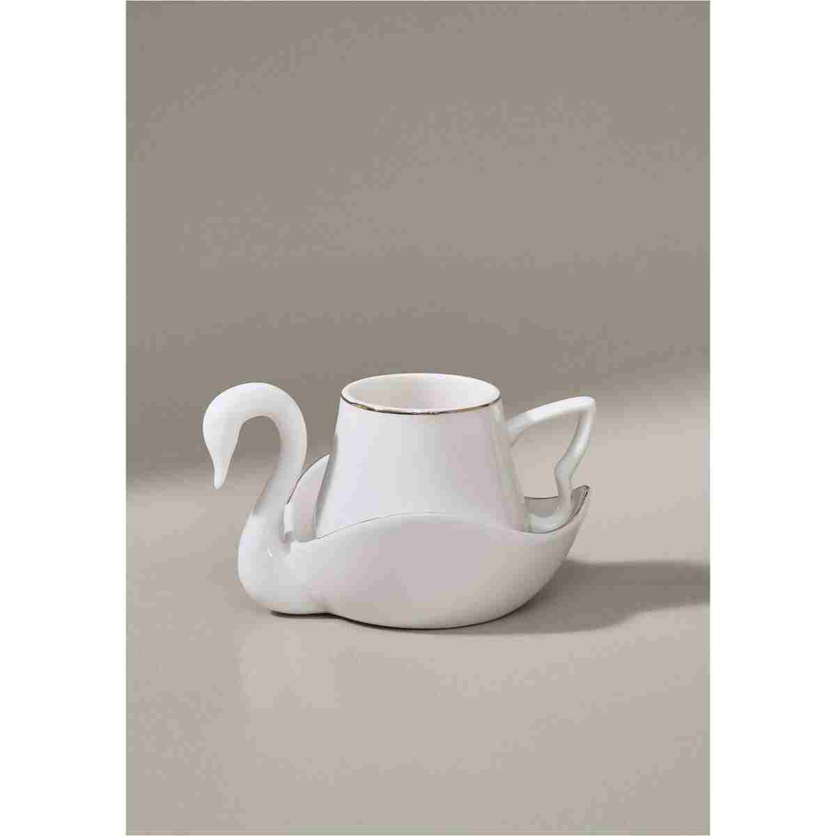 Karaca Swan 6 Kişilik Kahve Fincan Takımı 90 ml - Görsel 3