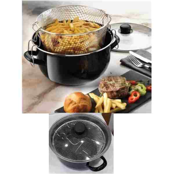 Paçi Emaye Kızartma Tenceresi 22 cm 4.5 lt