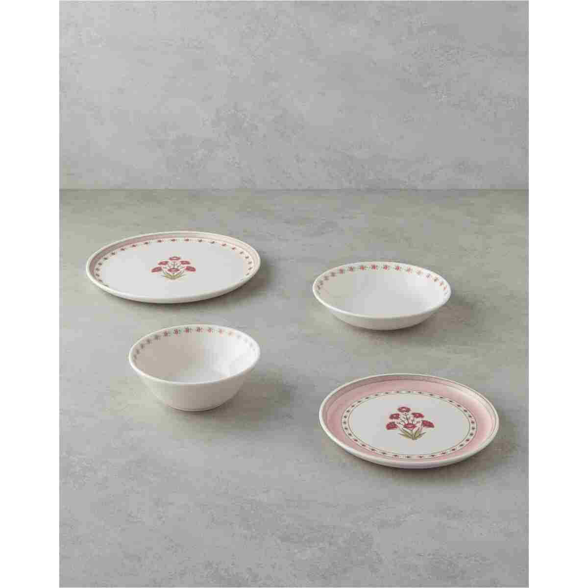 English Home Cloves Seramik Yemek Takımı 24 Parça 6 Kişilik Pembe - Görsel 5