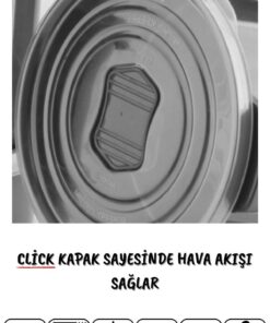 Alternative view of Nandy Home Mikrodalga Ve Difrizde Kullanılabilen Saklama Kabı Seti Yuvarlak 12'li Antrasit