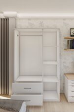 Metalia Gm 851 Home Aynalı 3 Kapı 2 Çekmeceli Gardırop - Görsel 9