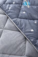 Formeya Tek Kişilik Çarşaflı Astronot Desenli Çift Taraflı Wellsoft Uyku Seti (Yorgan+Çarşaf+Yastık Kılıfı) - Görsel 9