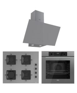 Ferre Flowart Ventora Plus Gri 3'lü Ankastre Set ( QBL63CPR-SS208-D079 )