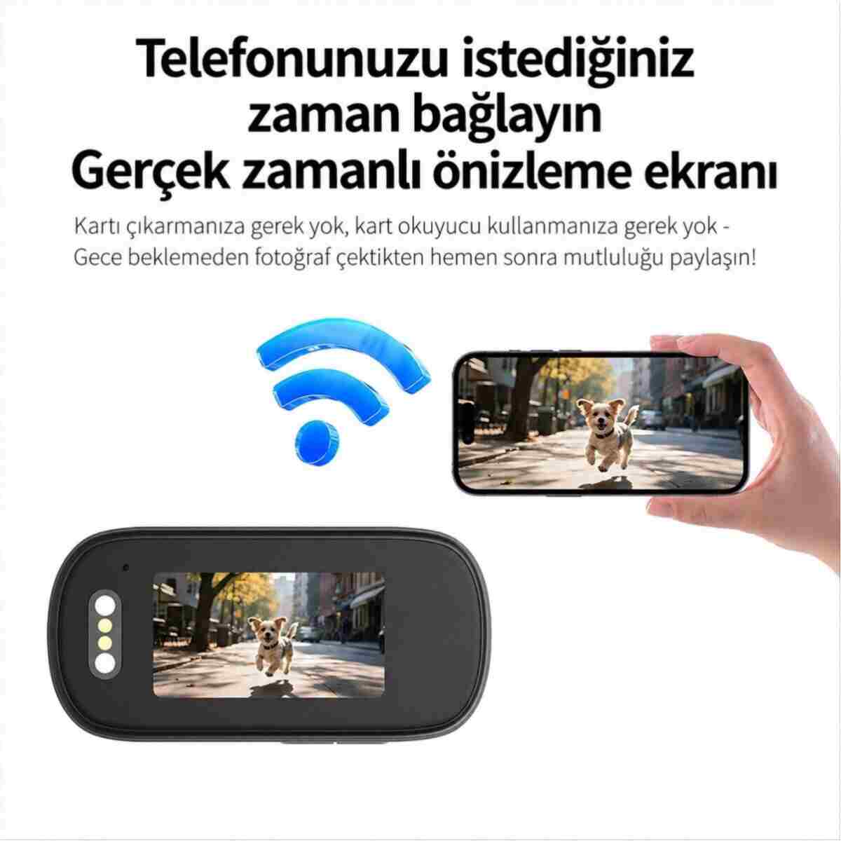 maetheus M11 Mini 4K Ultra HD WiFi Aksiyon Kamerası Geniş Açılı 1.5'' Ekranlı Manyetik Spor Kamerası - Görsel 10