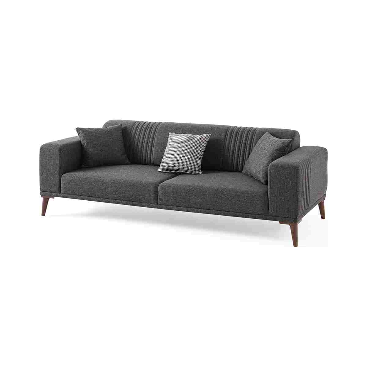 EDSY HOME Regnar 3+3+1+1 Koltuk Takımı Antrasit - Görsel 6