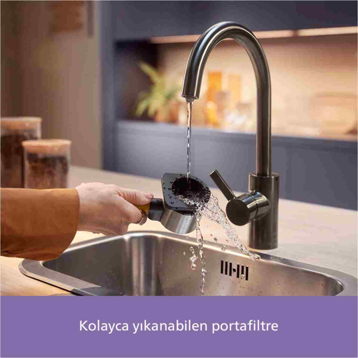 Philips Baristina Serisi Espresso Makinesi, 16 Bar Basınç, Kompakt, Beyaz, BAR300/03 - Görsel 17