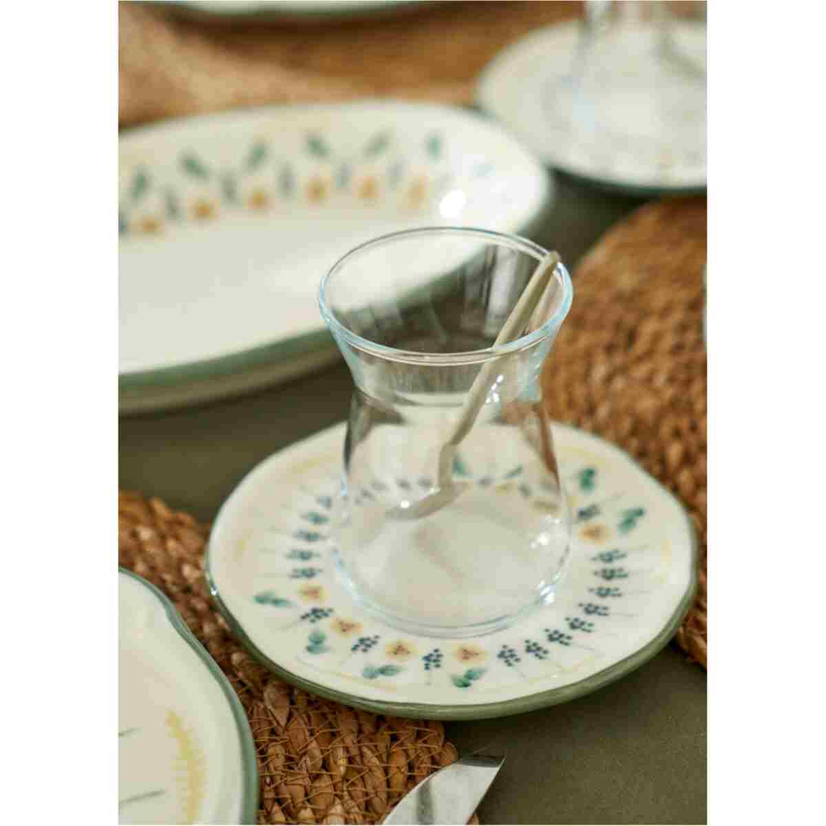 Bella Maison Adelina Stoneware 26 Parça 6 Kişilik Kahvaltı Takımı Yeşil - Görsel 6