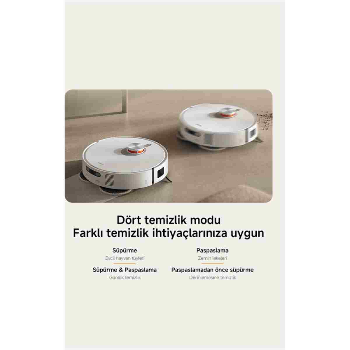 Xiaomi Robot Vacuum X20 Pro Akıllı Robot Süpürge + Mop (Türkiye Garantili) - Görsel 15