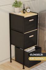 Bino Çok Amaçlı Organizer Şifonyer Komodin Düzenleyici 3 Katlı 3 Çekmeceli - Görsel 5