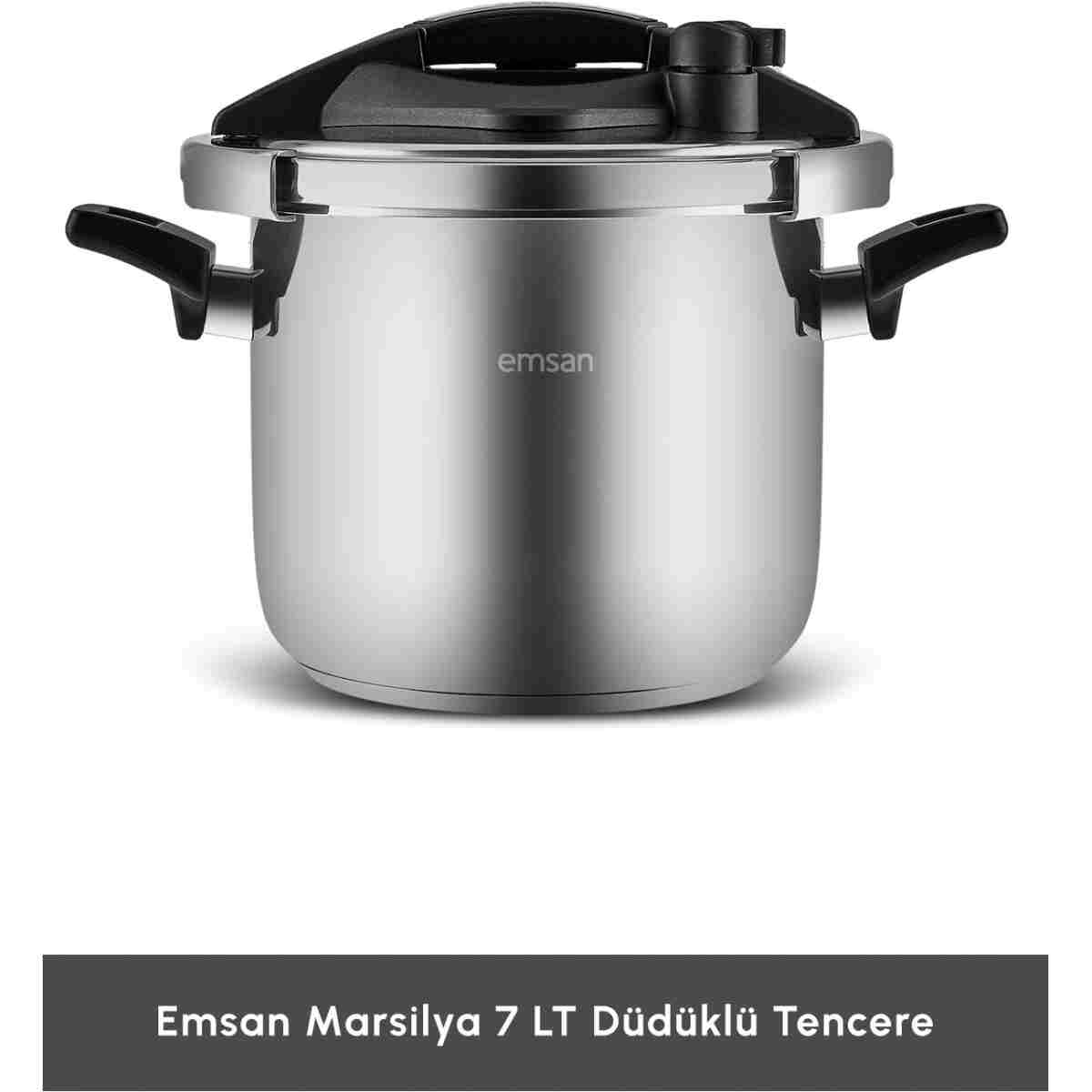 Emsan Marsilya İndüksiyon Tabanlı Düdüklü Tencere 7 Litre - Görsel 12