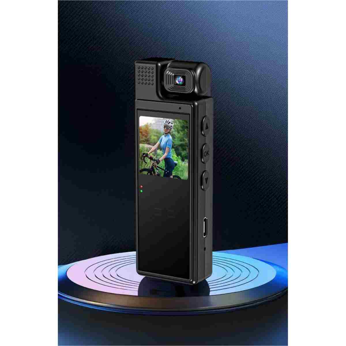 Torima CMR-19 Siyah 4k 180 Derece Vücut Kamerası Wifi Gece Görüslü Aksiyon Kamerası - Görsel 10