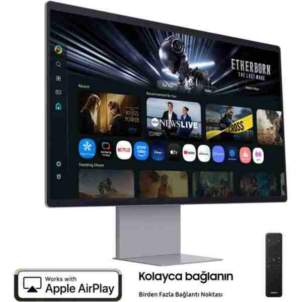 Samsung 32 inç 4K QD-OLED Oyuncu Monitörü – 165Hz 0.03ms, HDMI 2.1, HDR10+, Smart TV & Gaming Hub