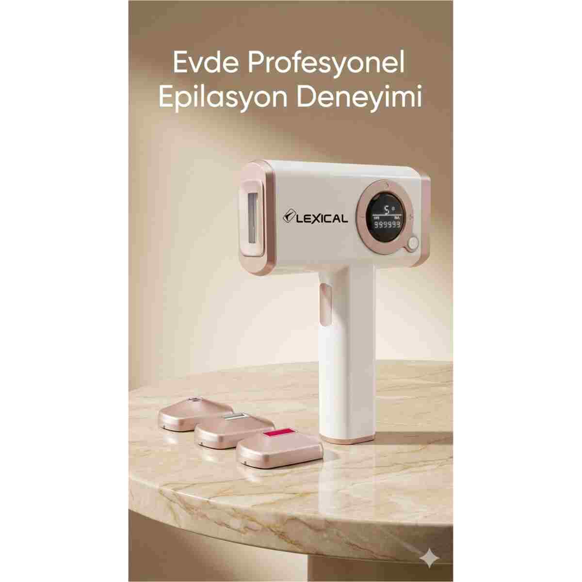 Lexical Lazer Epilasyon Cihazı Pro Ice IPL - 1.000.000 Atım - Buz Başlıklı Soğutma Teknolojisi - Görsel 12