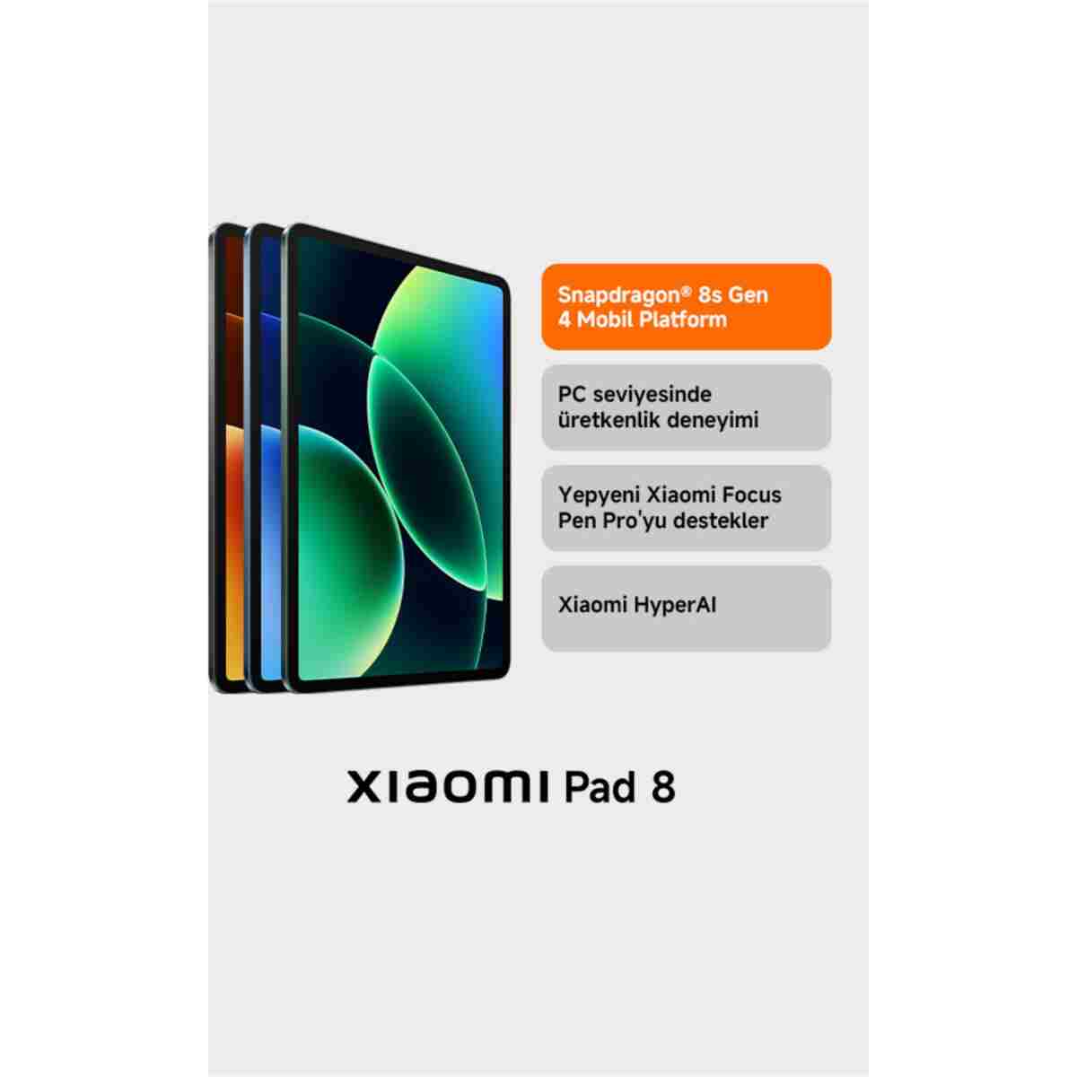 Pad 8 8GB 256 GB Gri (Xiaomi Türkiye Garantili) - Görsel 2