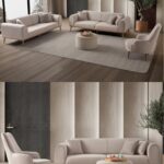 EDSY HOME Rebull 3+3+1 Koltuk Takımı Sütlü Kahve