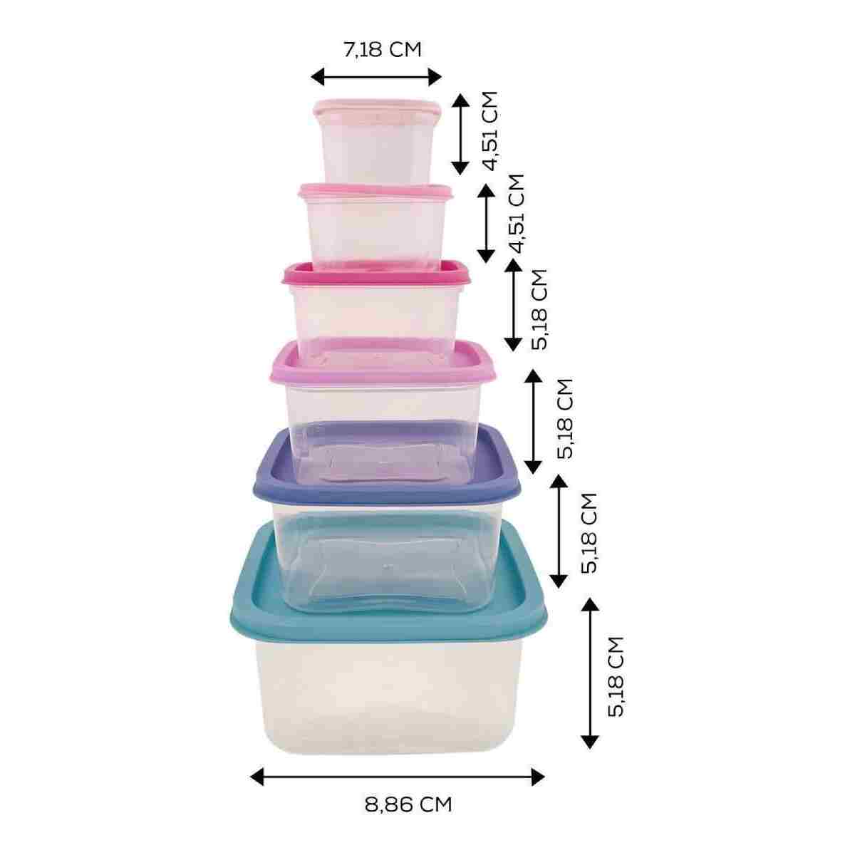 Karaca Dora Purple 6 Parça Saklama Kabı - Görsel 9