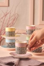 Karaca Bali 6 kişilik Kahve Fincan Takımı 80 Ml - Görsel 14
