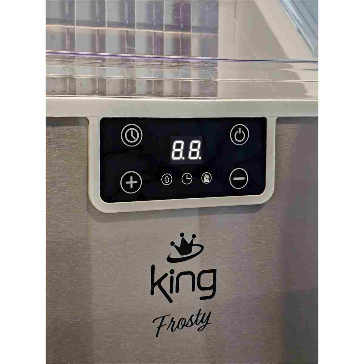 King FROSTY 25KG BUZ KAPASİTELİ PET ŞİŞE TAKILABİLİR BUZ YAPMA MAKİNESİ KBM7992 - 4 YIL GARANTİ - Görsel 10