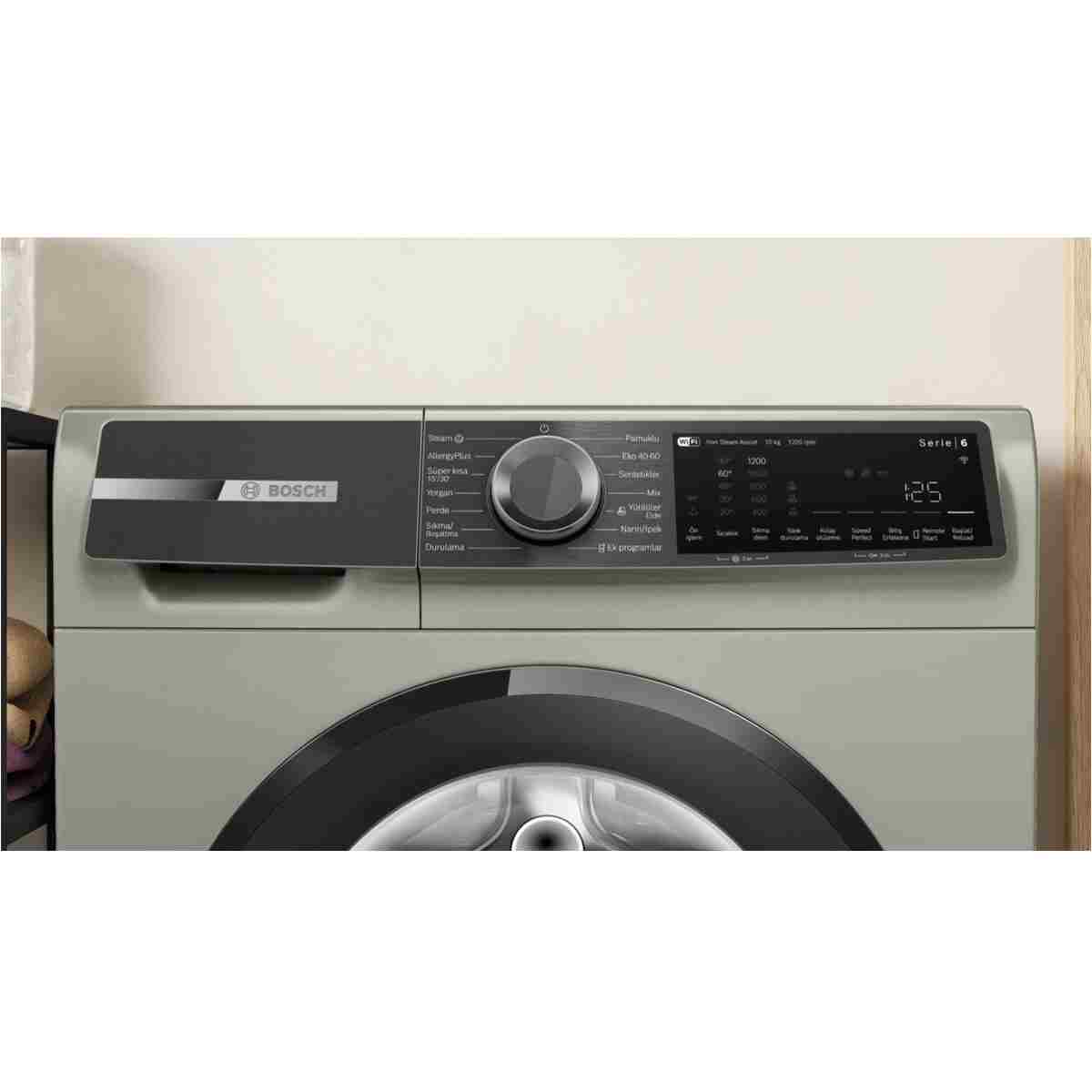 Bosch WGK252ZXTR 10 Kg 1200 Devir Serie 6 Gri Çamaşır Makinesi - Görsel 6