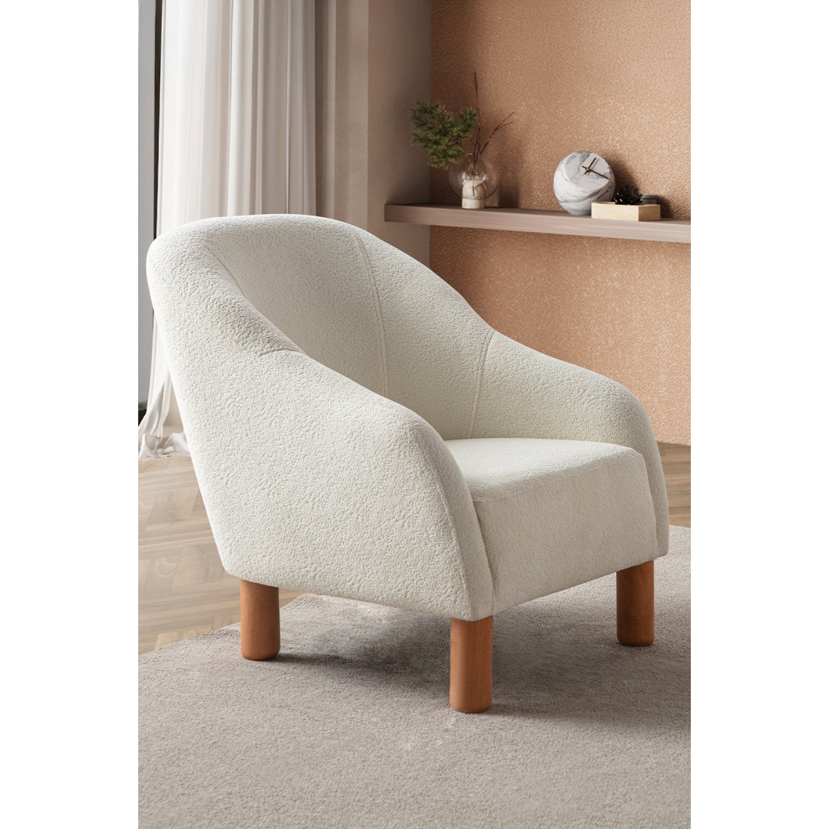 EDSY HOME Regnum Koltuk Takımı 3+3+1 Krem Renk - Görsel 7