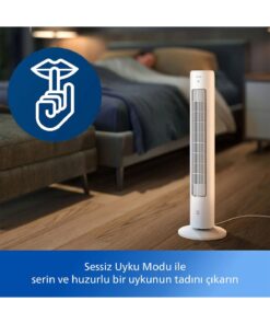 Philips CX5535/00 5000 Serisi Kule Tipi Vantilatör, Uzaktan Kumanda, Aroma Difüzyonu, 40 W, 28 dB, 2230 m3/sa - Görsel 6