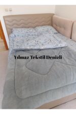 Home Çift Kişilik Welsoft Yorgan Uyku Seti Mavi Etnik | Lastikli Çarşaflı | Çeyiz Seti | Çeyiz Takımı - Görsel 5