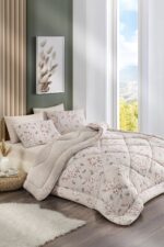 MARLA HOME Çift Kişilik Welsoft Yorgan Uyku Seti | Lastikli Çarşaflı | Bahar - Görsel 6