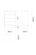Enza Home Kalinsta Şifonyer - Ceviz - Görsel 13