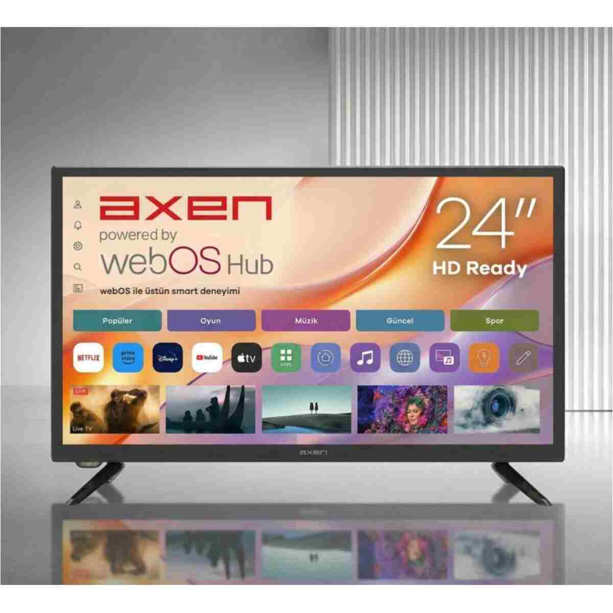 Axen 24 İnç webOS TV (AX24LEDI262C-S) 12 V Kamp, Tekne Uyumlu - Görsel 2