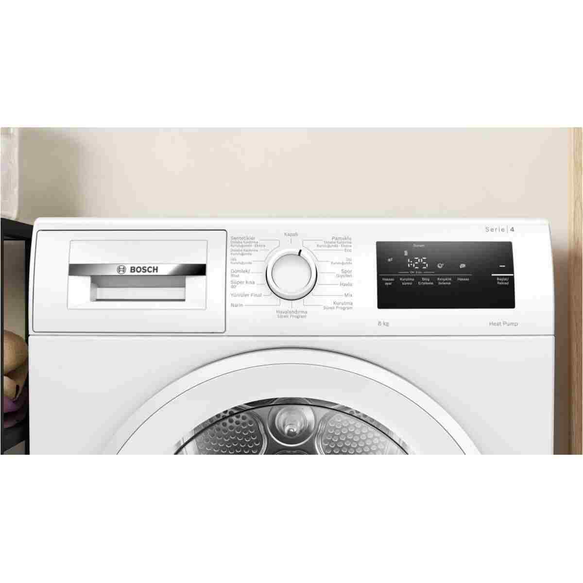 Bosch WTH22201TR 8 Kg Beyaz A++ Kurutma Makinesi - Görsel 6