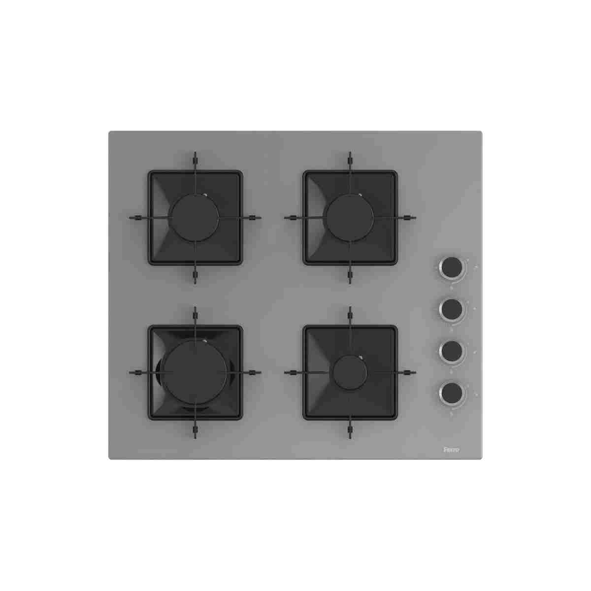Ferre Flowart Ventora Plus Gri 3'lü Ankastre Set ( QBL63CPR-SS208-D079 ) - Görsel 3