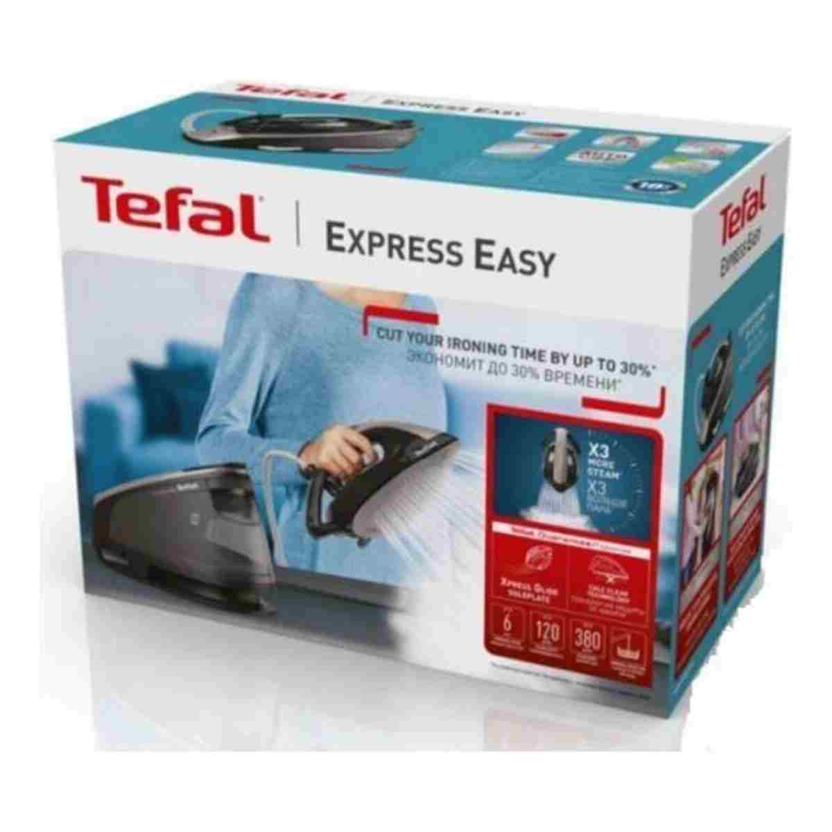 TEFAL SV6140 Express Easy 120 gr Sürekli ve 380 gr Şok Buharlı 2200 Watt Buhar Kazanlı Ütü - Görsel 4