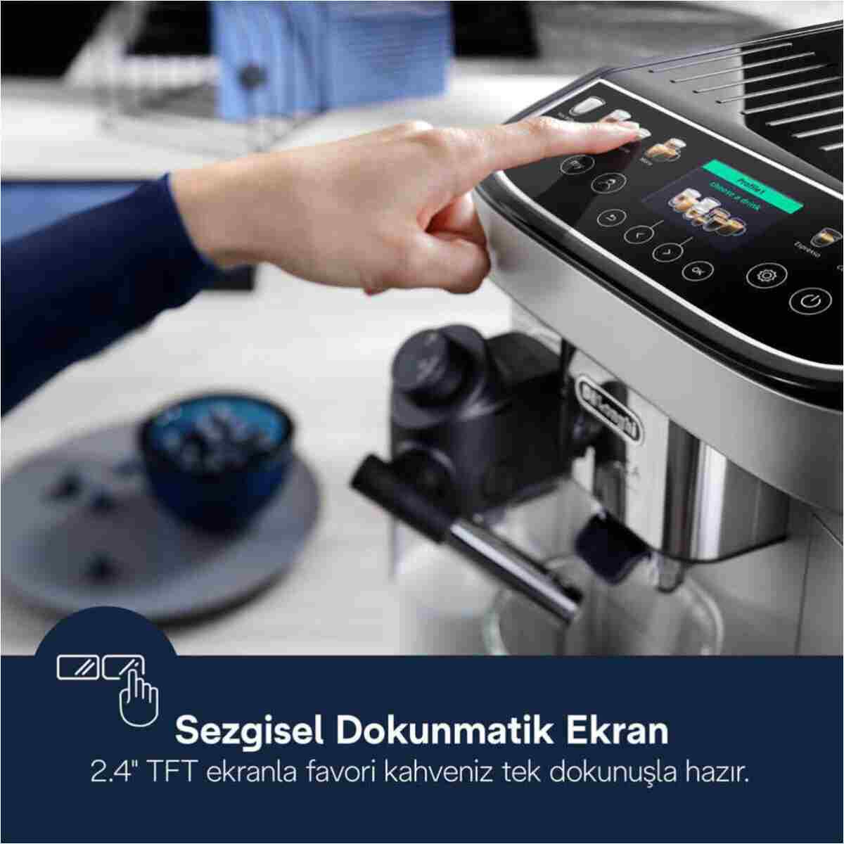 DELONGHİ Delonghi Magnifica Evo Next Ecam 310.80.Sb Otomatik Kahve Makinesi - Görsel 13