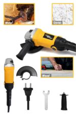 Lieber German Bakır Sargılı 1500W 115 Mm Devir Ayarlı Spiral Avuç Içi Kesme Ve Taşlama Makinası + 5 Taş - Görsel 3