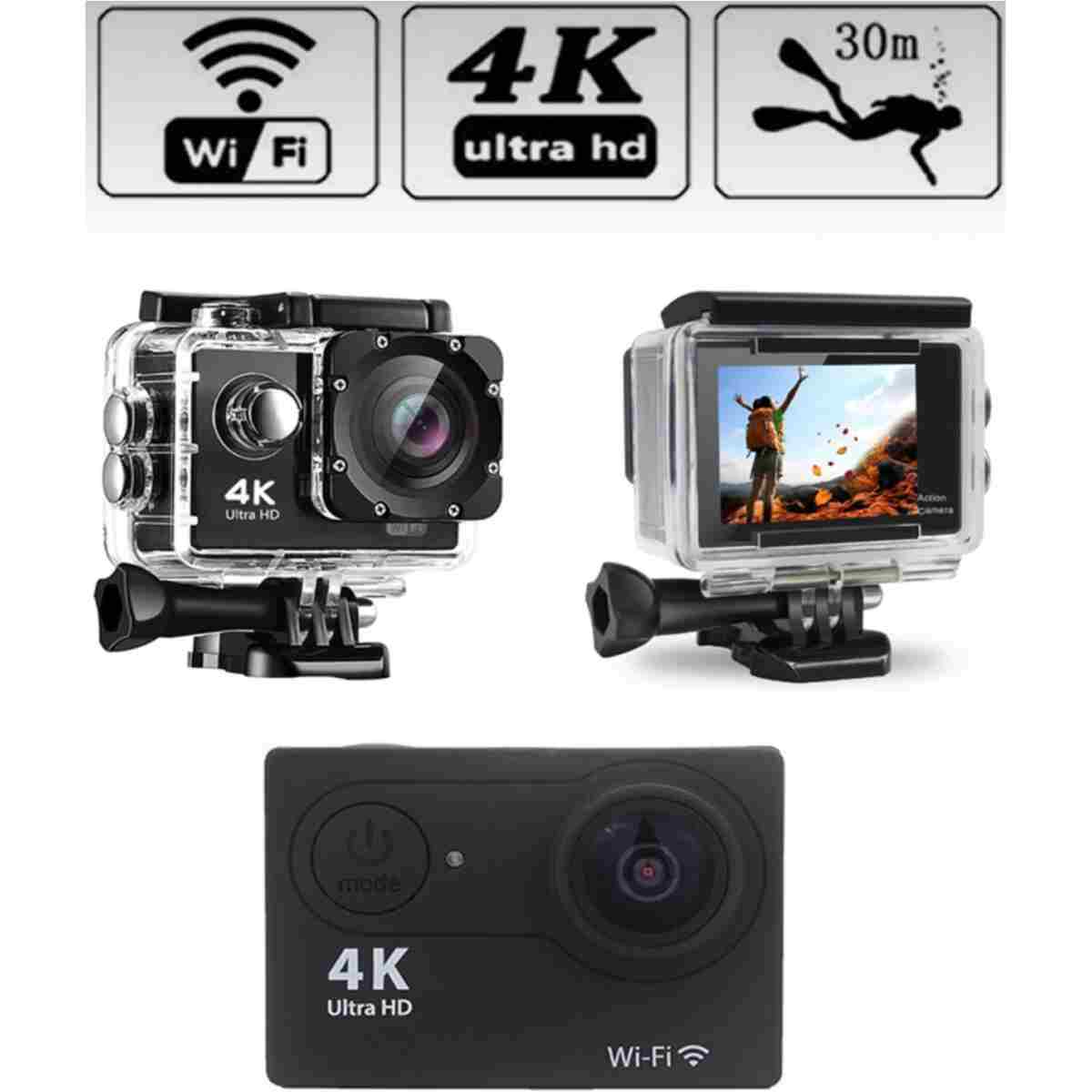 EMİN ENSAR HOME Aksiyon Kamerasi Kask Motorsiklet Bisikleti Deniz Ultra Sporlar Hd 1080p Int 4k Wifi - Görsel 2