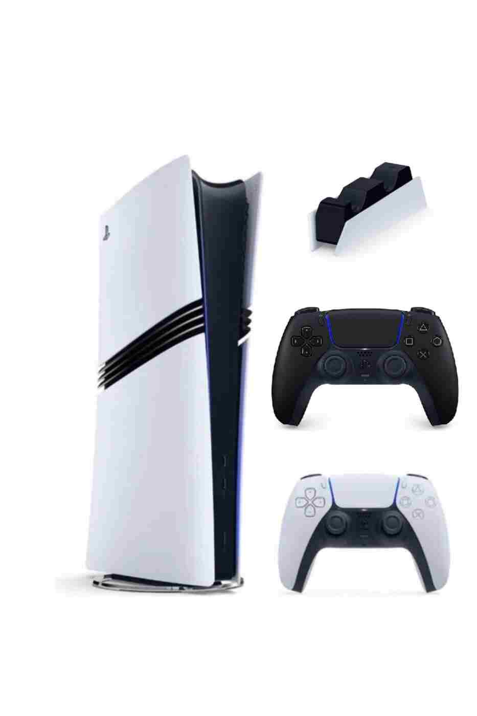 Sony Playstation 5 Pro + 2. kol Dualsense siyah + Şarj İstasyonu ( İthalatçı Garantili )