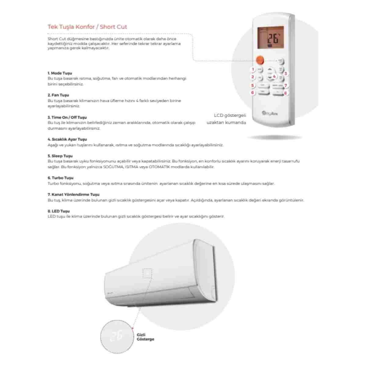 Daikin Daylux Dtxm35n A 12.000 Btu klima - Görsel 14