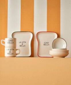 Bella Maison Line Seramik 8 Parça 2 Kişilik Tost Kahvaltı Takımı