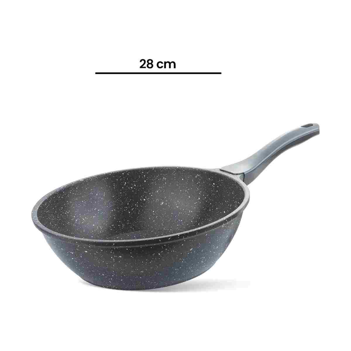 ThermoAD Granit Wok Tava - 28 Cm - Görsel 3