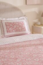 Karaca Home Celerina Pembe %100 Pamuk Çift Kişilik Fitted Nevresim Takımı - Görsel 12