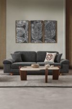 indes home Armada 3+3 Koltuk Takımı Antrasit - Görsel 3