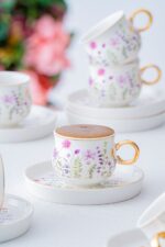ACAR Lidya 6 Kişilik Kahve Fincanı Takımı - 90 ml