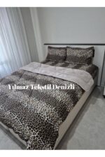 Home Çift Kişilik Welsoft Yorgan Uyku Seti Leopar | Lastikli Çarşaflı | Çeyiz Seti | Çeyiz Takımı - Görsel 9