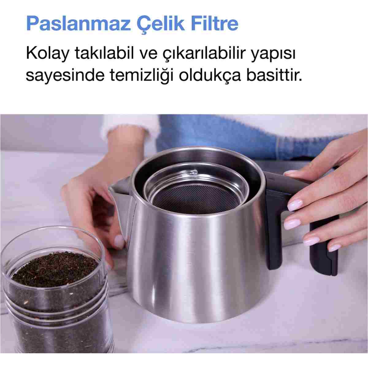 Fakir Chailand Maxi XXL Çay Makinesi Inox 1650W 2L Su 1.45L Demlik Otomatik Kapanma Çaycı - Görsel 14