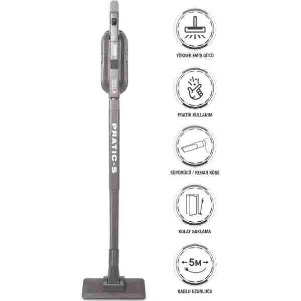 Fantom Pratic-s P1200 Kuru Elektrik Süpürgesi Antrasit