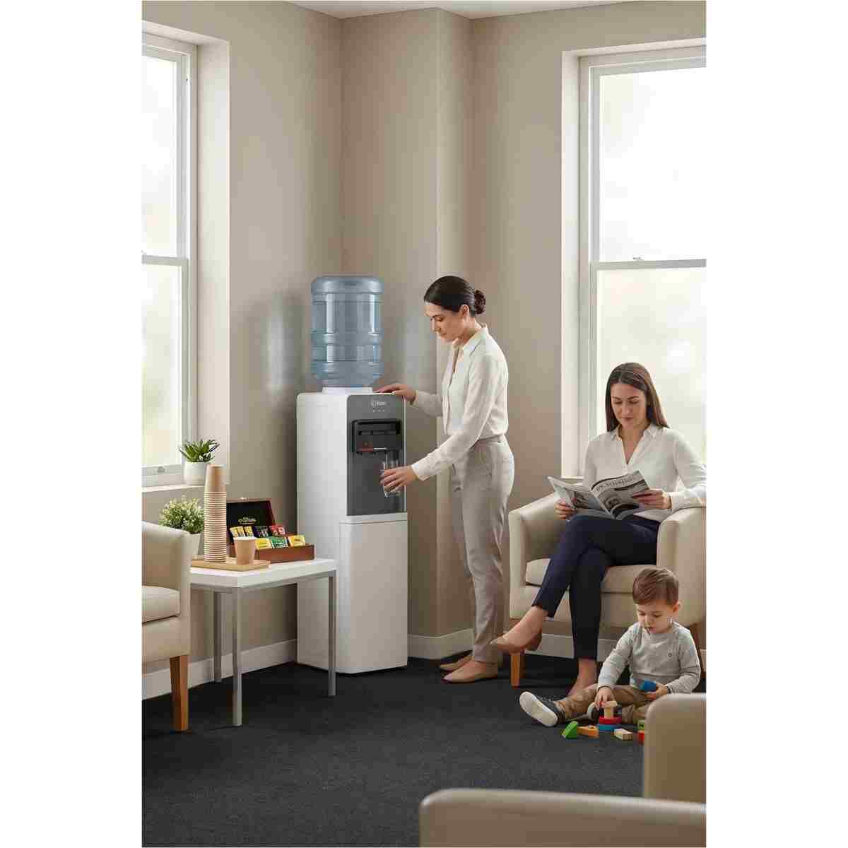 Kiwi Su Sebili & Kwp-8553 Beyaz ( Water Dispenser) Sıcak -soğuk -ılık - Görsel 2