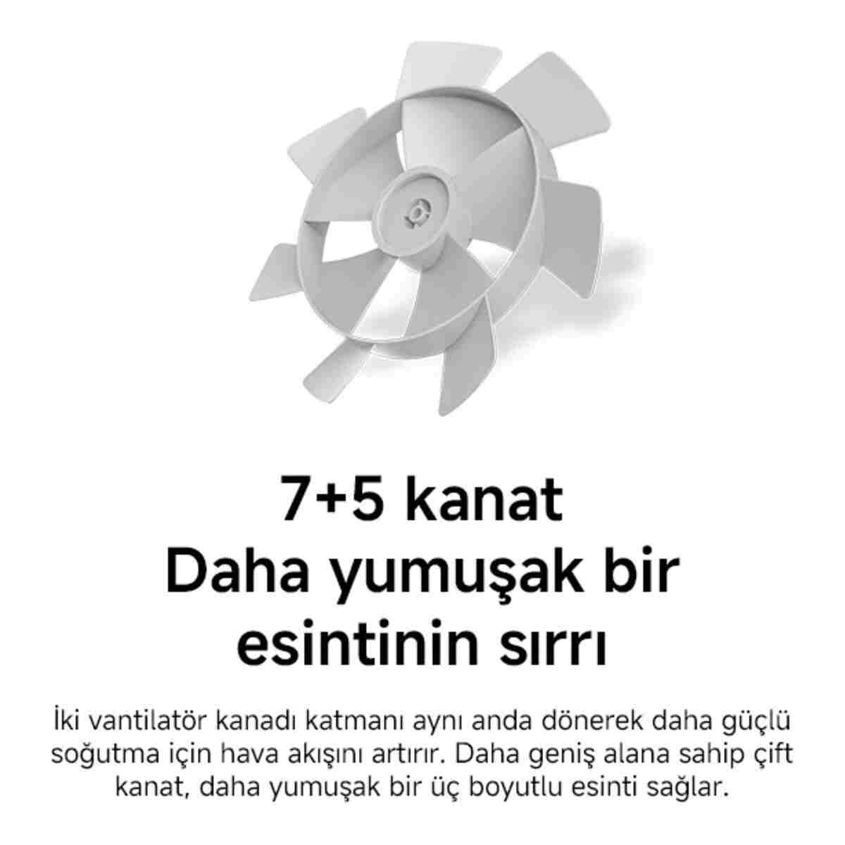 Xiaomi Mi Smart Standing Fan 2 Vantilatör - Görsel 6