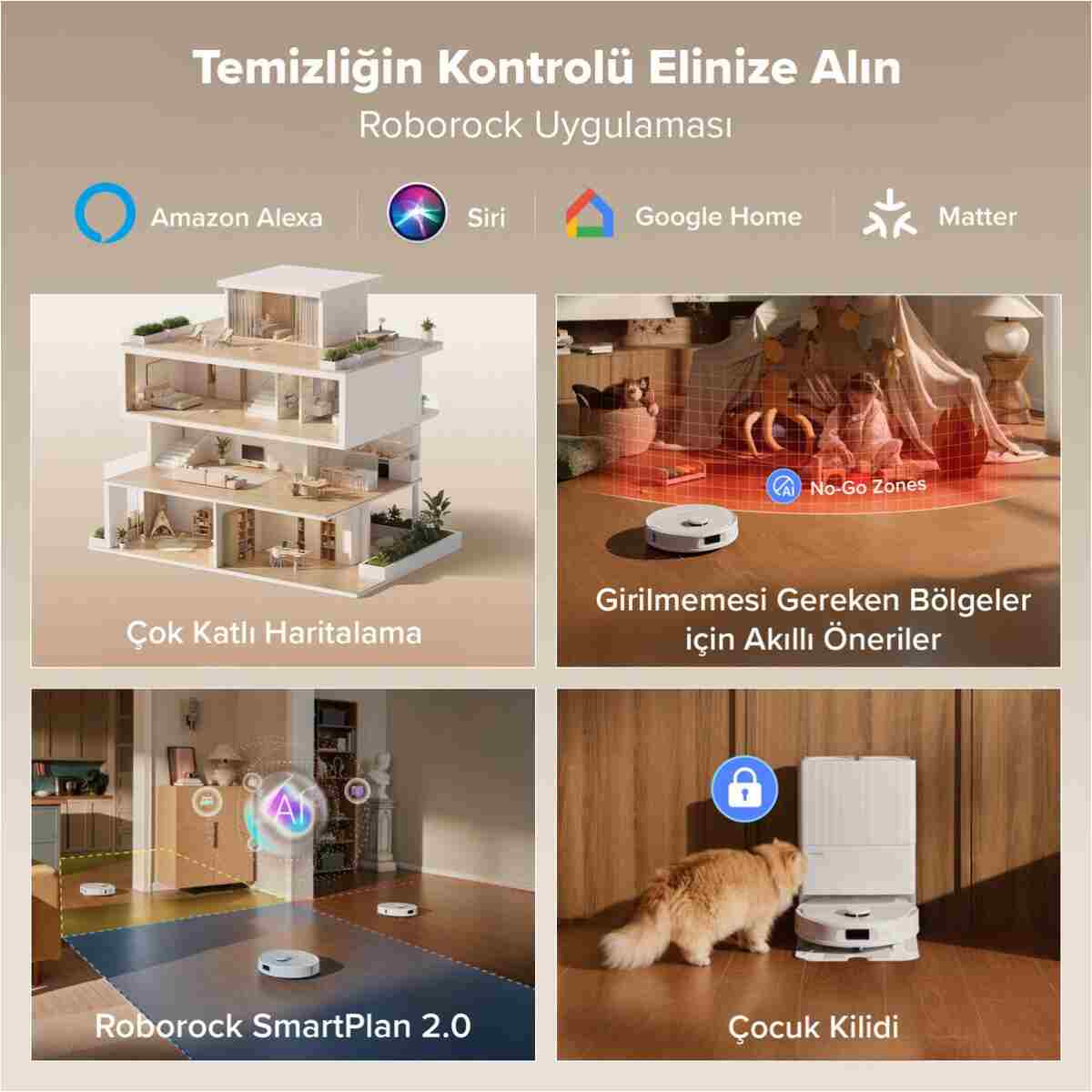 Roborock Qrevo L Pro Akıllı Robot Süpürge 18.500 Pa - Beyaz - Görsel 15