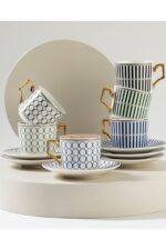 English Home Rabecca Porselen 2'li Kahve Fincan Takımı 90 ml Siyah - Görsel 3