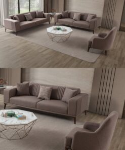EDSY HOME Regnar 3+3+1 Koltuk Takımı Kahverengi